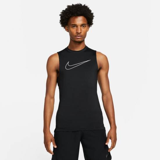 Майка компресійна чоловіча Nike Pro Dri-Fit поліестер чорна (DD1988-010)