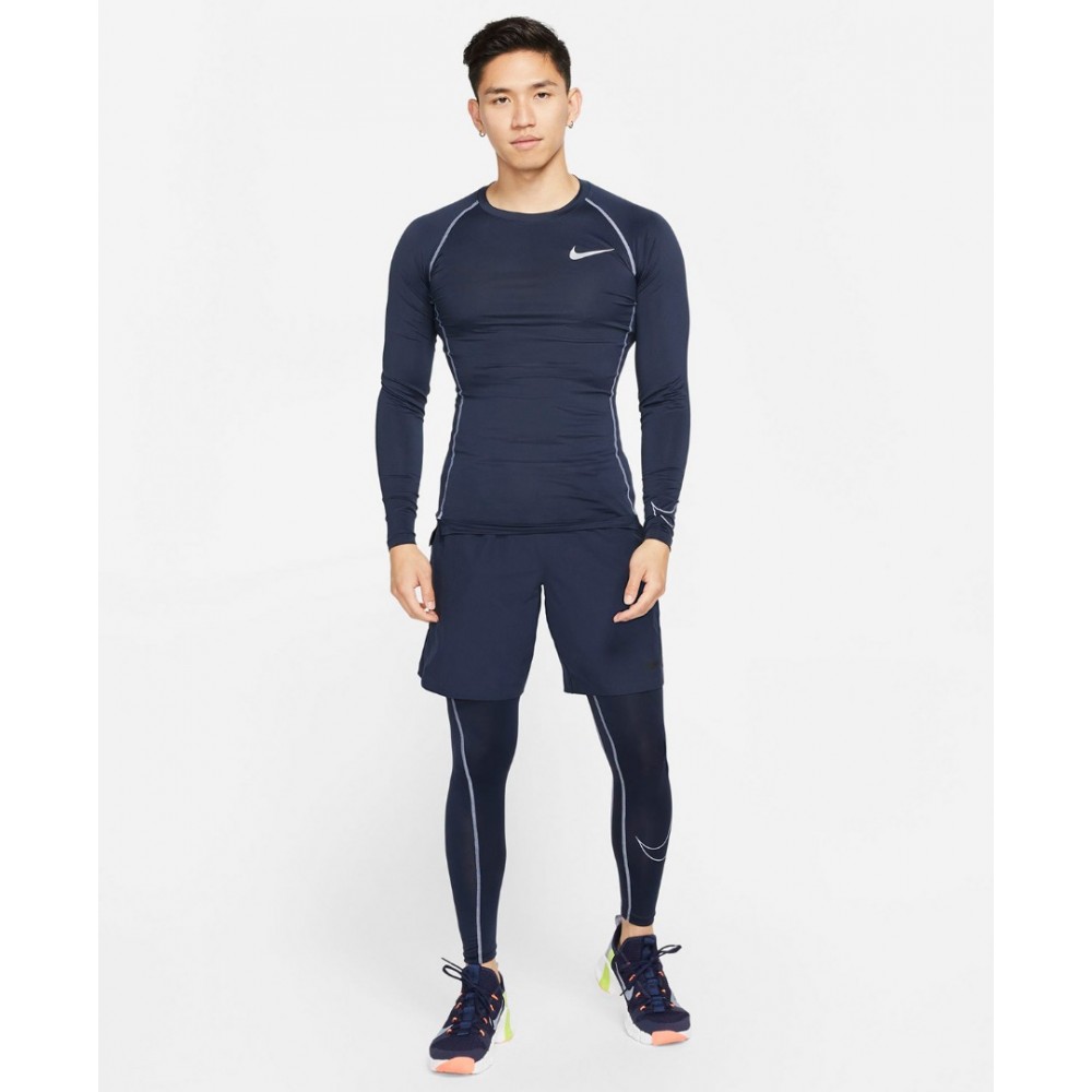 Футболка компресійна з довгими рукавами Nike Pro Dri-FIT Long-Sleeve (DD1990-451)