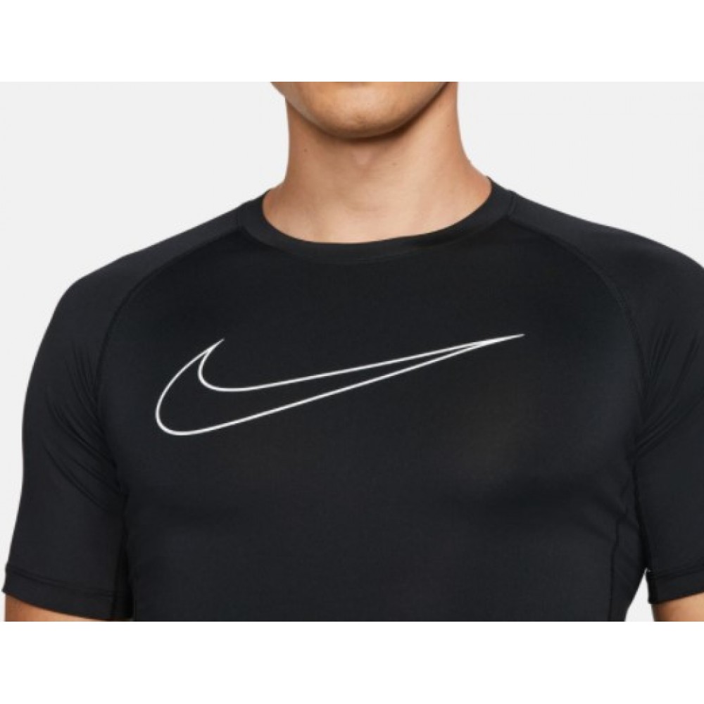 Футболка компрессійна чоловіча Nike Pro Dri-FIT поліестер чорна (DD1992-010)