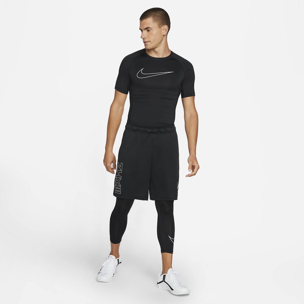 Футболка компрессійна чоловіча Nike Pro Dri-FIT поліестер чорна (DD1992-010)