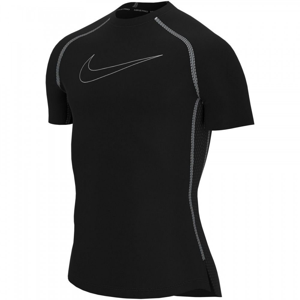 Футболка компрессійна чоловіча Nike Pro Dri-FIT поліестер чорна (DD1992-011)