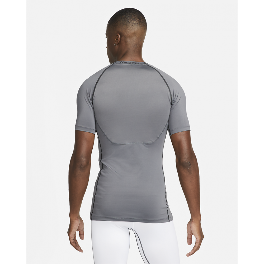 Футболка компрессійна чоловіча Nike Pro Dri-FIT поліестер сірий (DD1992-068)
