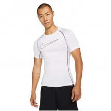 Футболка компрессійна чоловіча Nike Pro Dri-FIT поліестер біла (DD1992-100)