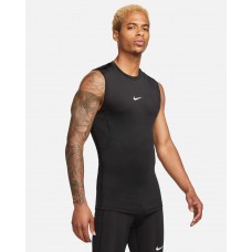 Майка Nike Pro Men's Dri-FIT Tight Sleeveless компресійна чоловіча чорна оригінал (FB7914-010)