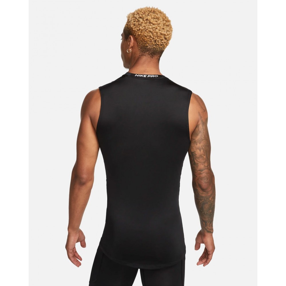 Майка Nike Pro Men's Dri-FIT Tight Sleeveless компресійна чоловіча чорна оригінал (FB7914-010)