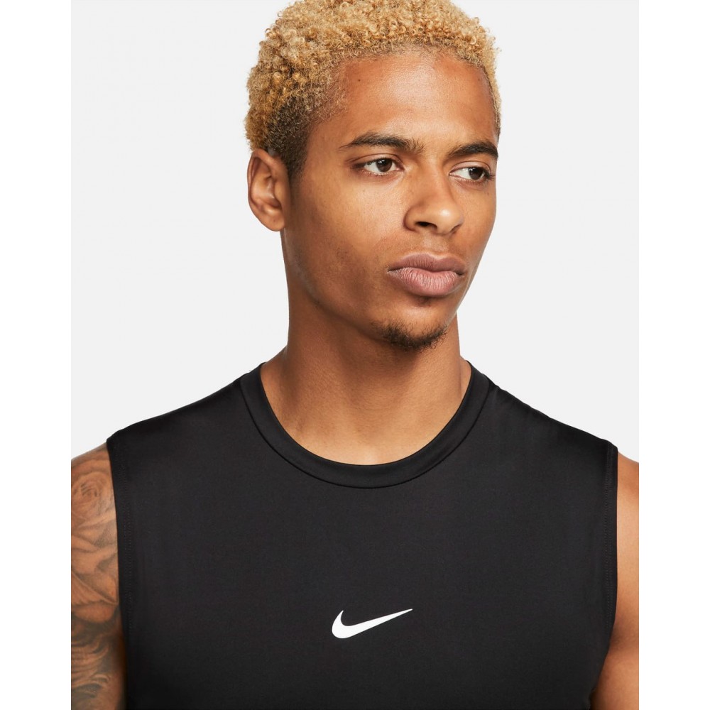 Майка Nike Pro Men's Dri-FIT Tight Sleeveless компресійна чоловіча чорна оригінал (FB7914-010)