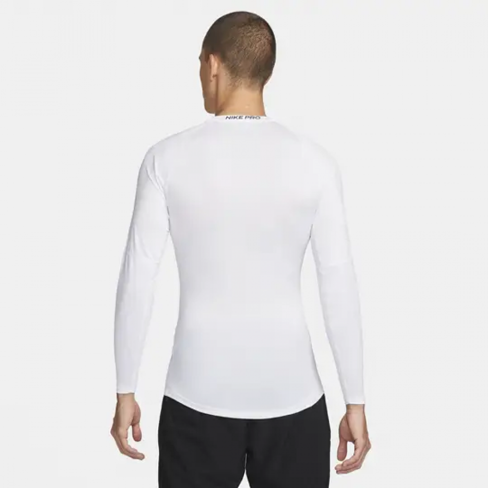 Футболка компресійна Nike Pro Men's Dri-FIT Tight Long-Sleeve Fitness Top біла оригінал (FB7919-100)