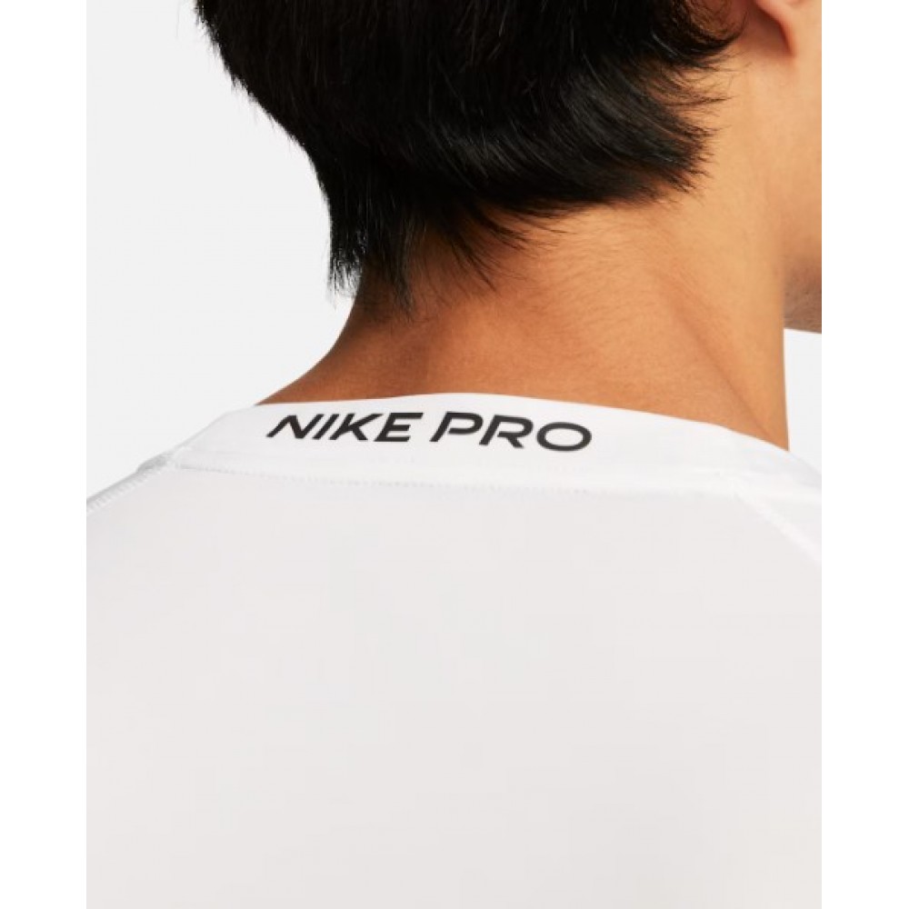 Футболка компресійна Nike Pro Men's Dri-FIT Tight Short-Sleeve Fitness Top біла (FB7932-100)