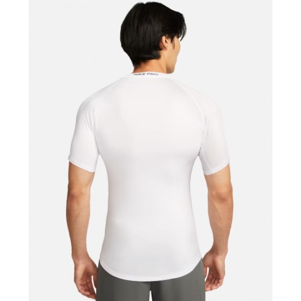 Футболка компресійна Nike Pro Men's Dri-FIT Tight Short-Sleeve Fitness Top біла (FB7932-100)
