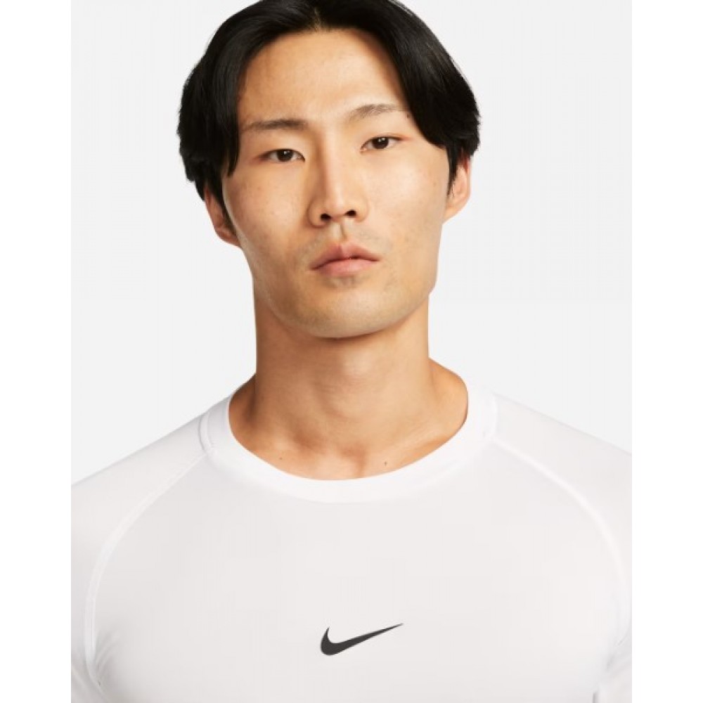 Футболка компресійна Nike Pro Men's Dri-FIT Tight Short-Sleeve Fitness Top біла (FB7932-100)