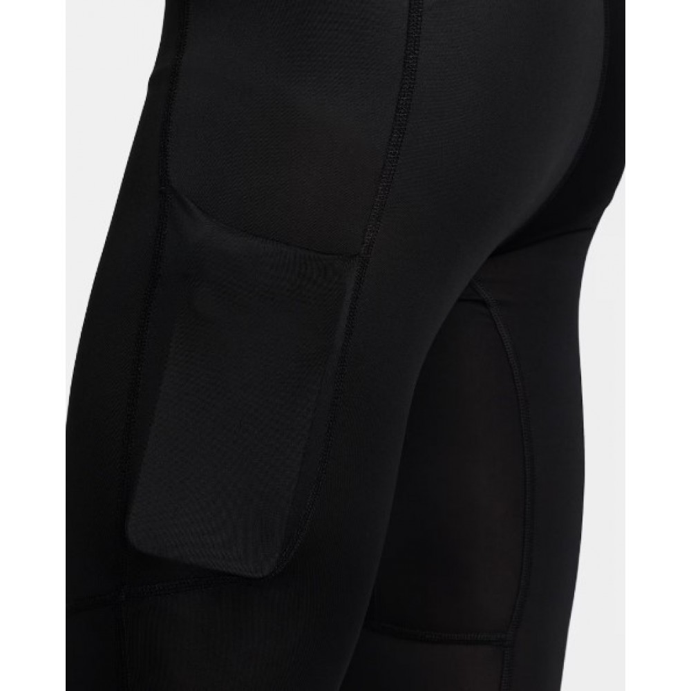 Компресійні чоловічі тайтси Nike Pro Men's Dri-FIT 3/4-Length Fitness Tights чорні оригінал (FB7950-010)