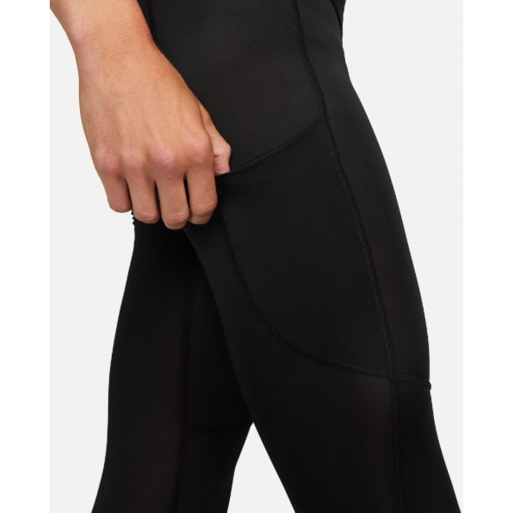 Компресійні чоловічі тайтси Nike Pro Men's Dri-FIT 3/4-Length Fitness Tights чорні оригінал (FB7950-010)