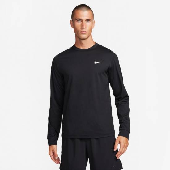 Футболка-лонгслів компрессійна Nike Dri-FIT UV Hyverse Long-Sleeve Fitness Top (FB8583-010