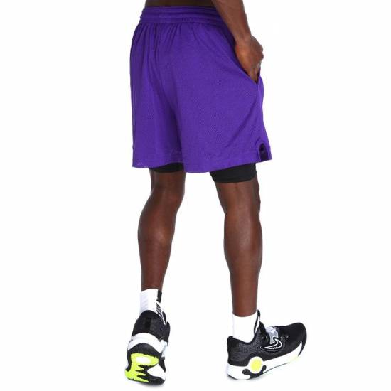 Шорти баскетбольні чоловічі Nike Los Angeles Lakers Men's Nike NBA Basketball Shorts (DN4629-504)