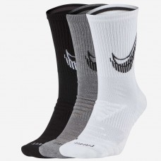 Шкарпетки баскетбольні Nike Everyday Max Cush Crew 3 пари чорний-білий-сірий (CN0789-902)