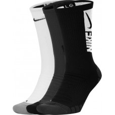 Шкарпетки спортивні Nike Everyday Max Cush Crew 3 пари чорний-білий-сірий (CW0084-904)
