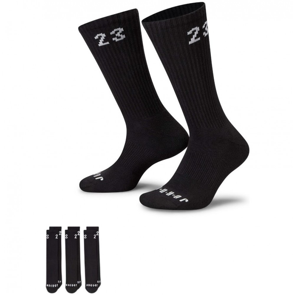 Шкарпетки баскетбольні Jordan Essentials Crew Socks чорні (DA5718-010)