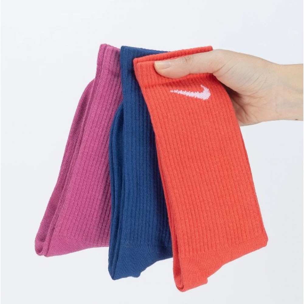 Шкарпетки спортивні Nike Everyday Plus Crew 3 пари мультиколор (DC7537-902)