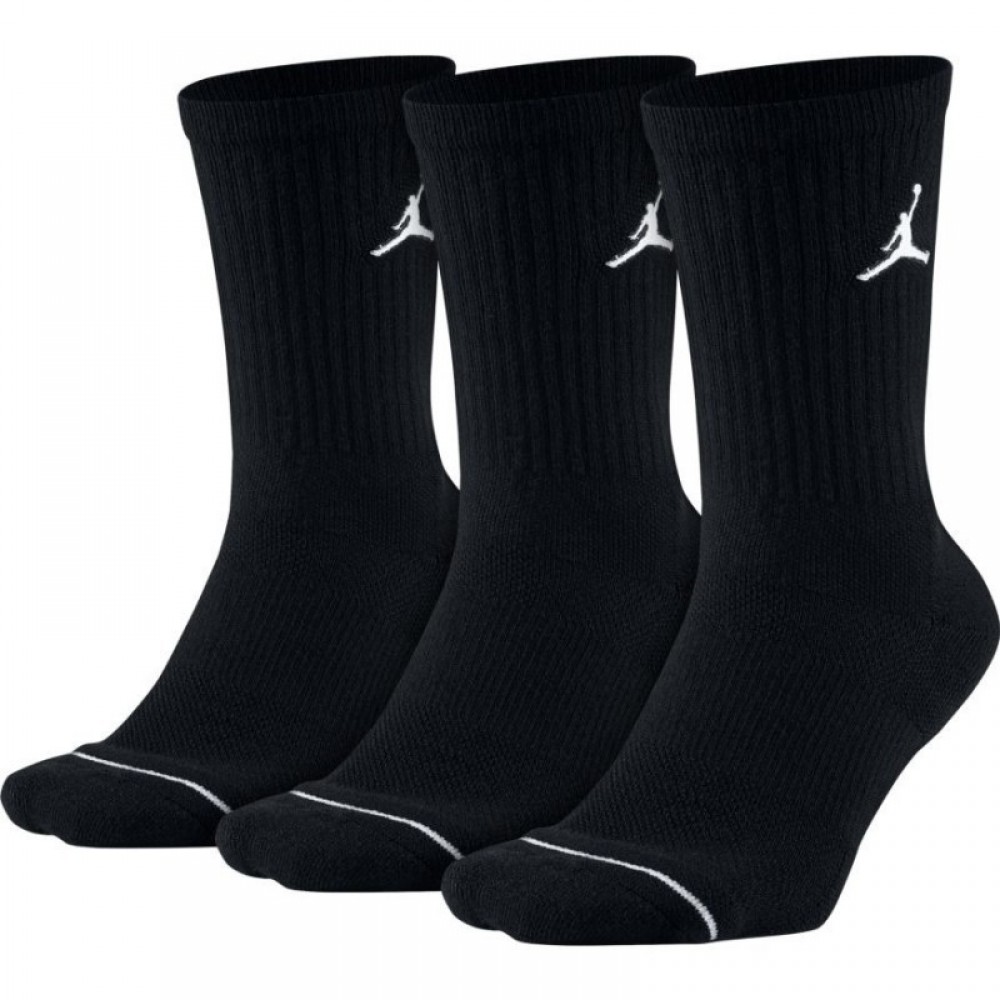 Шкарпетки баскетбольні Jordan Джордан Everyday Crew Socks для спорту та на кожен день 3 пари (DX9632-010)