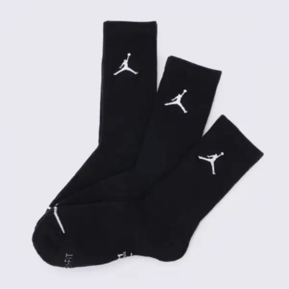 Шкарпетки баскетбольні Jordan Джордан Everyday Crew Socks для спорту та на кожен день 3 пари (DX9632-010)
