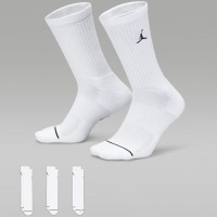 Баскетбольні шкарпетки Jordan Everyday Crew Socks 3 пари білі оригінал (DX9632-100)