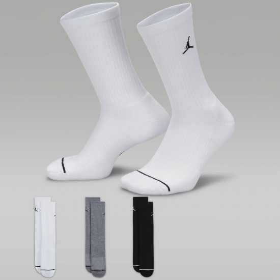 Шкарпетки баскетбольні  Jordan Everyday Crew Socks для спорту та на кожен день 3 пари (DX9632-914)
