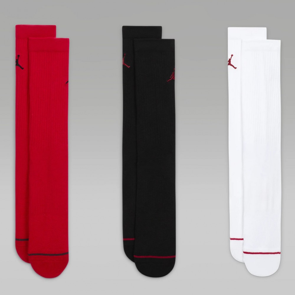 Шкарпетки баскетбольні Jordan Everyday Crew Socks для спорту та на кожен день 3 пари (DX9632-918)