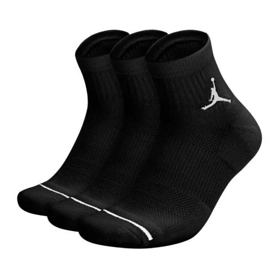 Шкарпетки баскетбольні Jordan Джордан Everyday Ankle Socks середні 3 пари (DX9655-010)