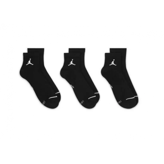 Шкарпетки баскетбольні Jordan Everyday Ankle Socks середні 3 пари (DX9655-010)