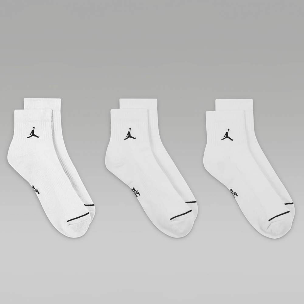 Шкарпетки баскетбольні Jordan ДжорданEveryday Ankle Socks середні 3 пари (DX9655-100)