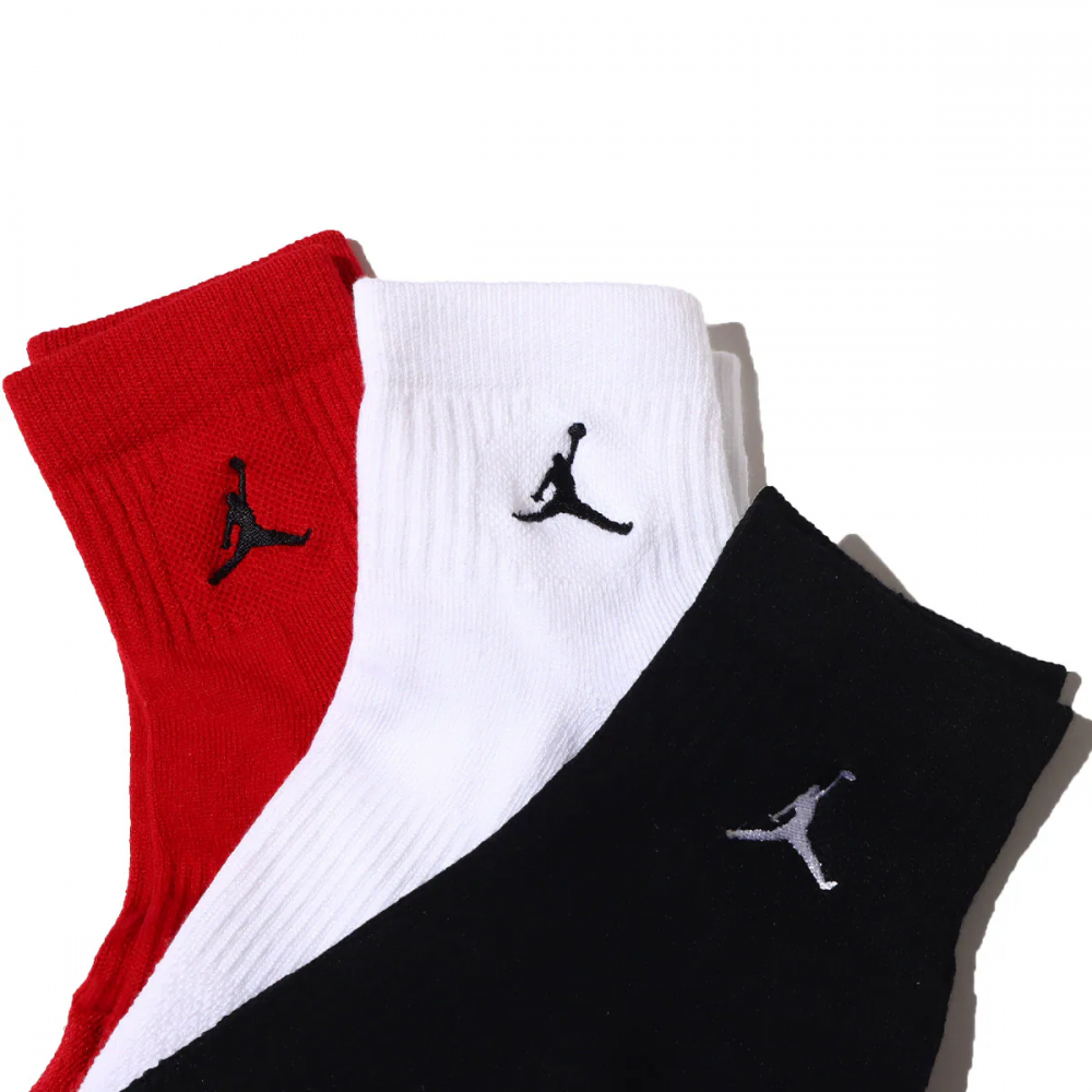Шкарпетки баскетбольні Jordan Джордан Everyday Ankle Socks середні 3 пари (DX9655-902)