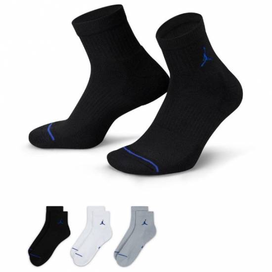 Шкарпетки баскетбольні Jordan Everyday Ankle Socks середні 3 пари (DX9655-904)