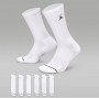 Баскетбольні шкарпетки Jordan Everyday Crew Socks 6 пар білі (HV6228-100) — оригінал