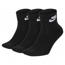 Шкарпетки спортивні Nike Everyday Essential Ankle 3 пари чорні (SK0110-010)