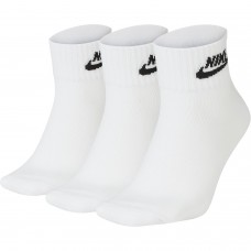 Шкарпетки спортивні Nike Everyday Essential Ankle 3 пари білі (SK0110-101)