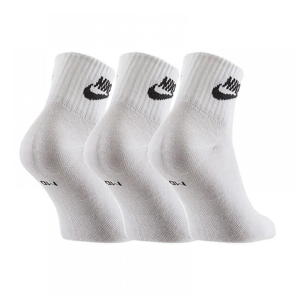 Шкарпетки спортивні Nike Everyday Essential Ankle 3 пари білі (SK0110-101)
