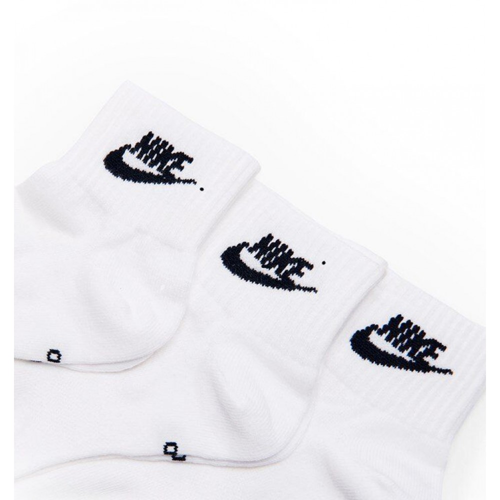 Шкарпетки спортивні Nike Everyday Essential Ankle 3 пари білі (SK0110-101)