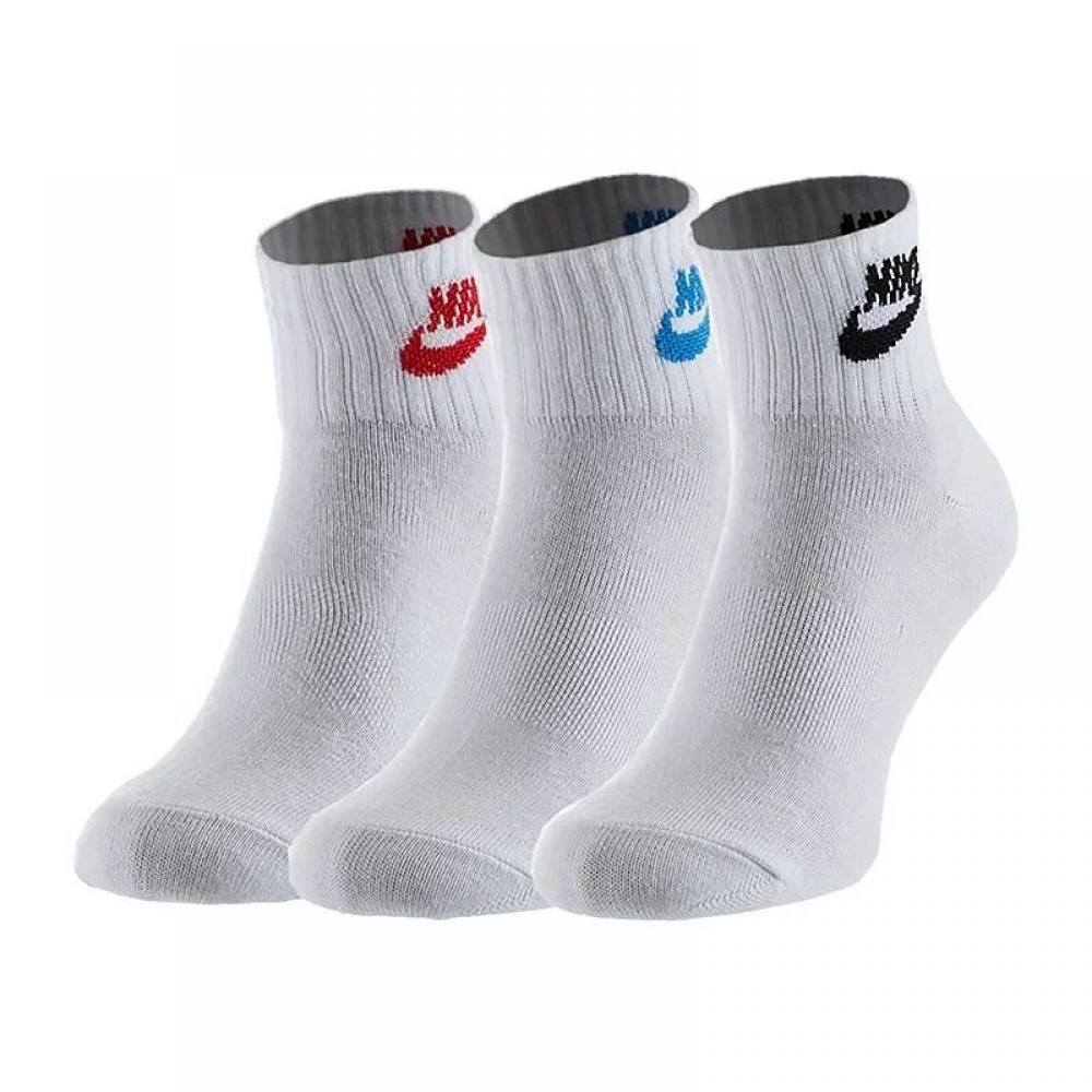 Шкарпетки спортивні Nike Everyday Essential Ankle 3 пари білі (SK0110-911)