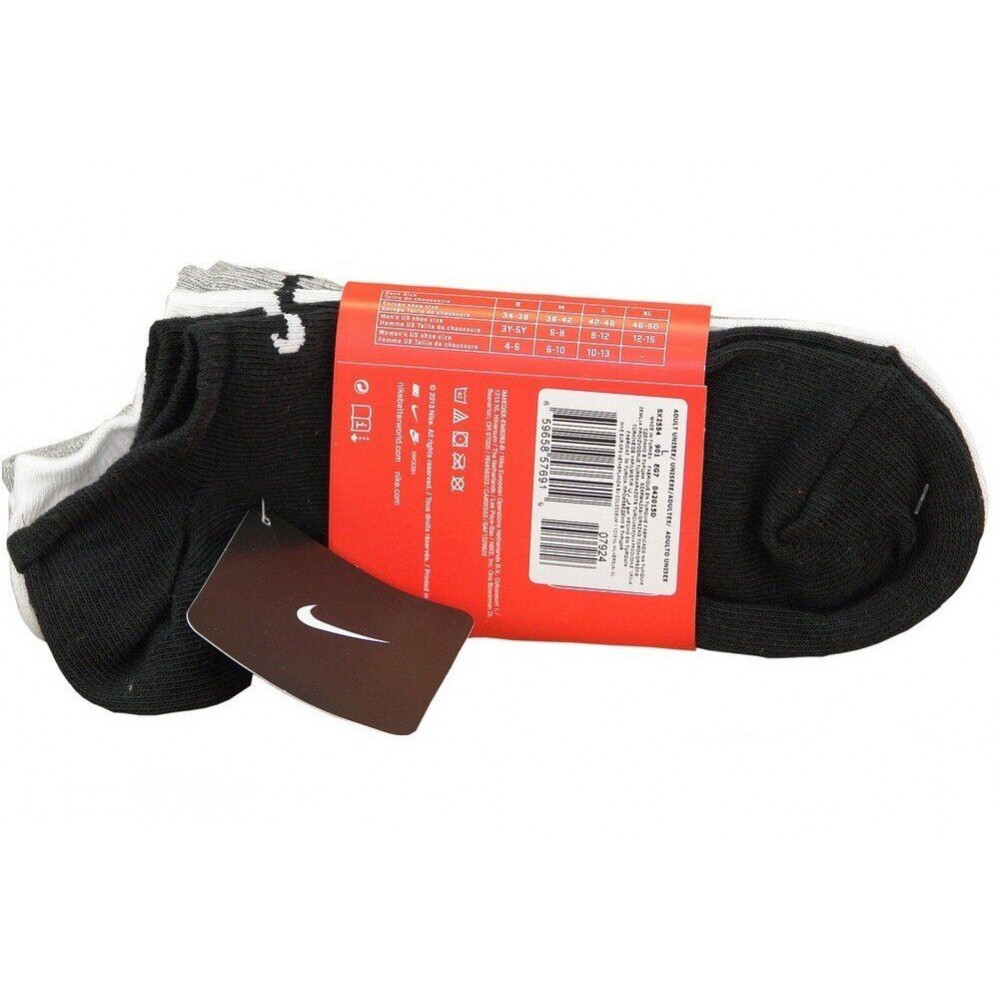 Шкарпетки Nike Lightweight Socks 3 пари для спорту і на кожний день (SX2554-901)
