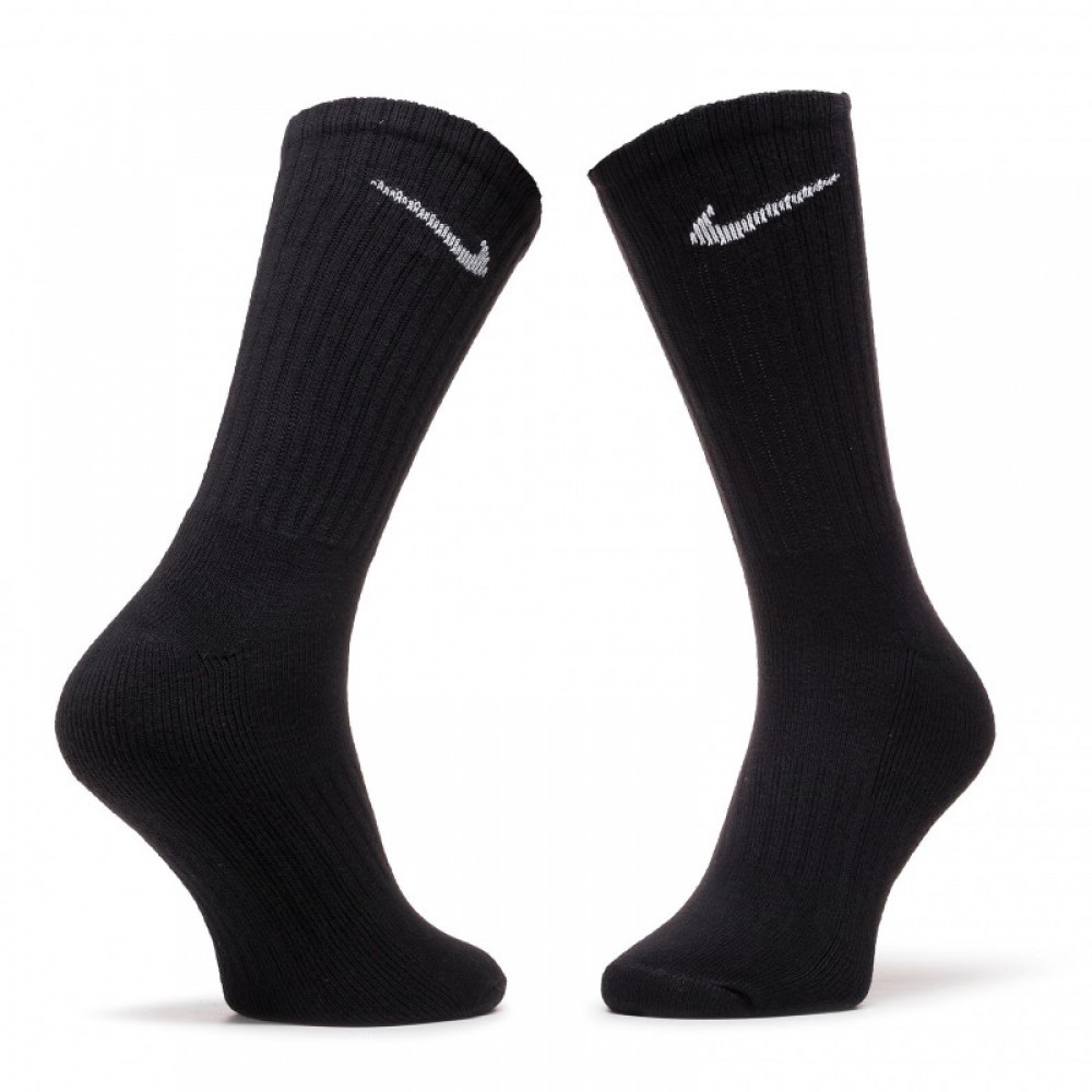 Шкарпетки спортивні Nike Value Cotton Crew 1 пара чорні (SX4508-001.1)