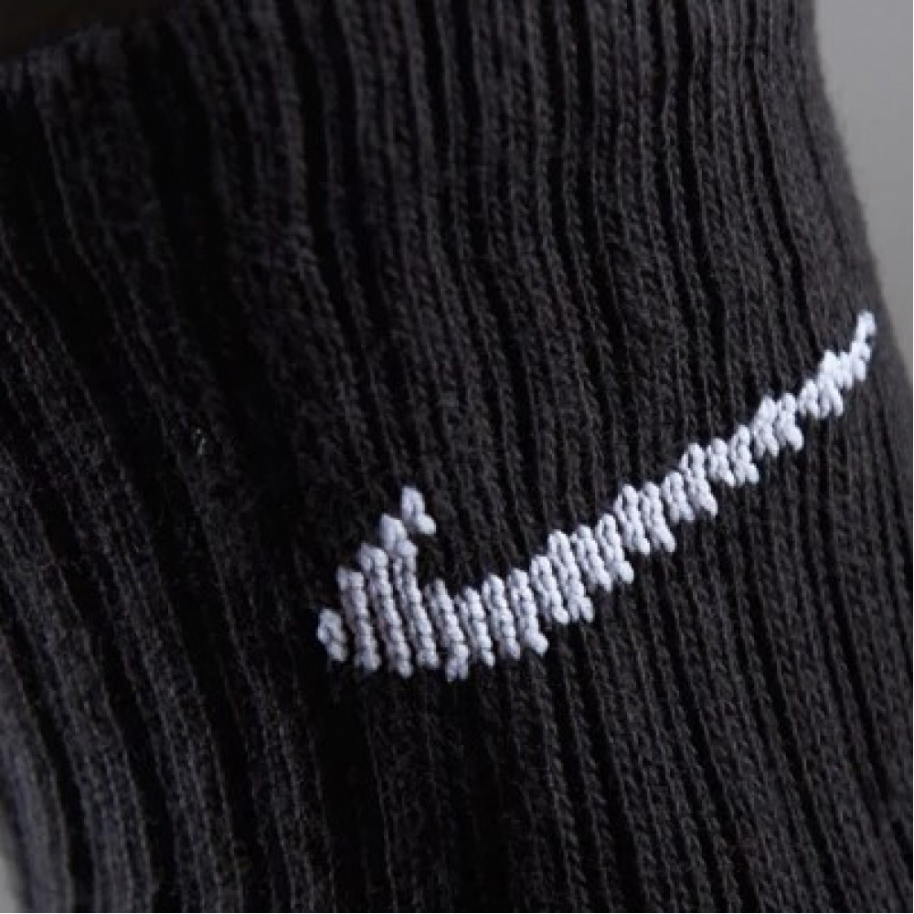 Шкарпетки Nike Найк Value Cotton Crew 3 пари чорні високі оригінал (SX4508-001)