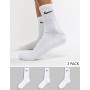 Шкарпетки спортивні Nike Value Cotton Crew 3 пари білі (SX4508-101) Шкарпетки спортивні Nike Value Cotton Crew 3 пари білі (SX4508-101)