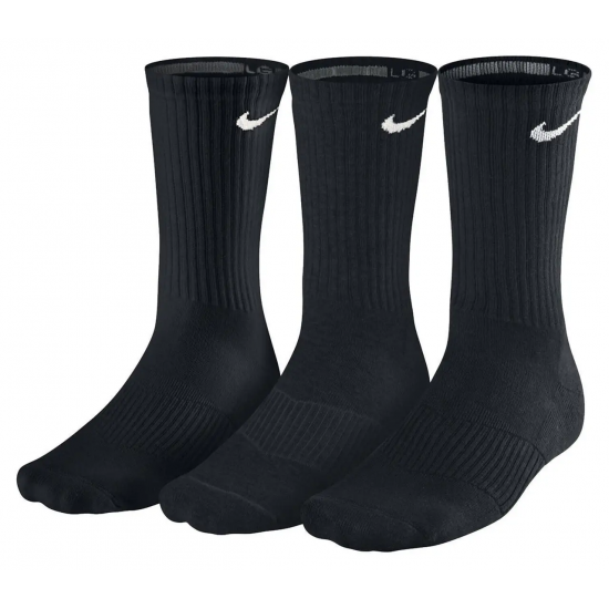 Шкарпетки спортивні Nike Lightweight Crew 3-pack чорні (SX4704-001)