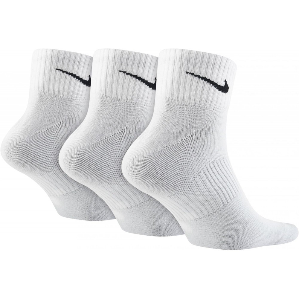 Шкарпетки спортивні Nike Perfomance Lightweight Quarter Socks 3 пари білі (SX4706-101)