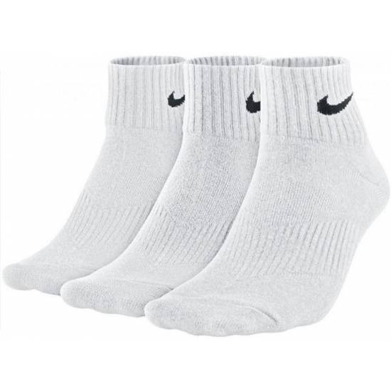 Шкарпетки спортивні Nike Perfomance Lightweight Quarter Socks 3 пари білі (SX4706-101)