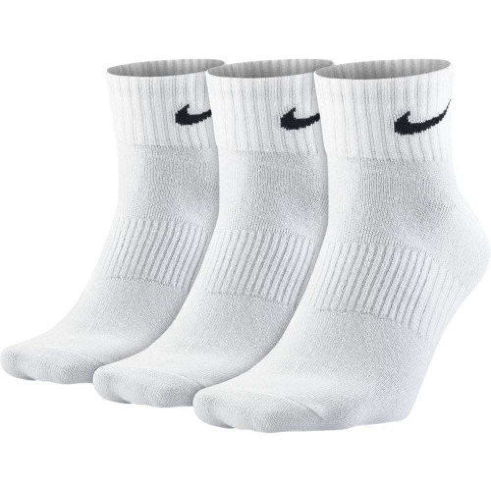 Шкарпетки спортивні Nike Value Cush Ankle 3 пари білі (SX4926-101)
