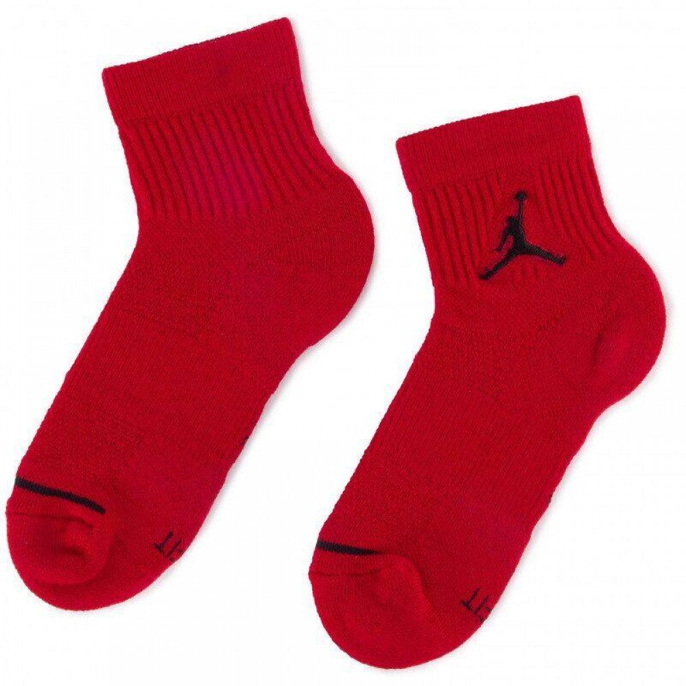 Шкарпетки баскетбольні Nike Jordan Jumpman Quarter 3 пари чорний-білий-червоний (SX5544-011)