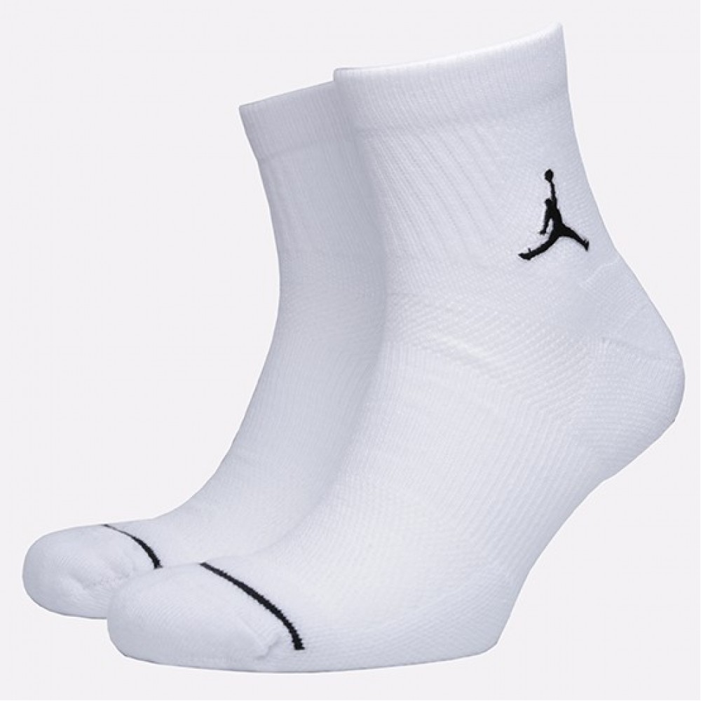 Шкарпетки спортивні баскетбольні  Jordan Jumpman Quarter 1 пара білі (SX5544-100.1)