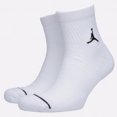 Шкарпетки спортивні баскетбольні  Jordan Jumpman Quarter 1 пара білі (SX5544-100.1)
