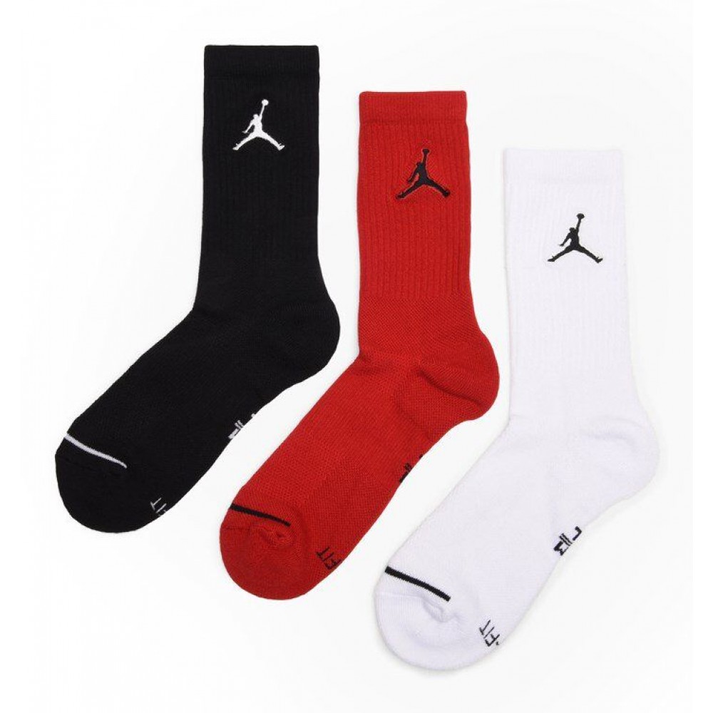 Шкарпетки баскетбольні спортивні Nike Jordan Jumpman Crew 3 пари (SX5545-011)